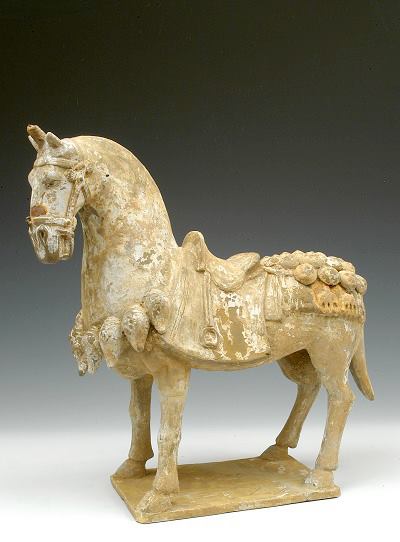 N. Qi Ornamented Horse (14lx13.5h)