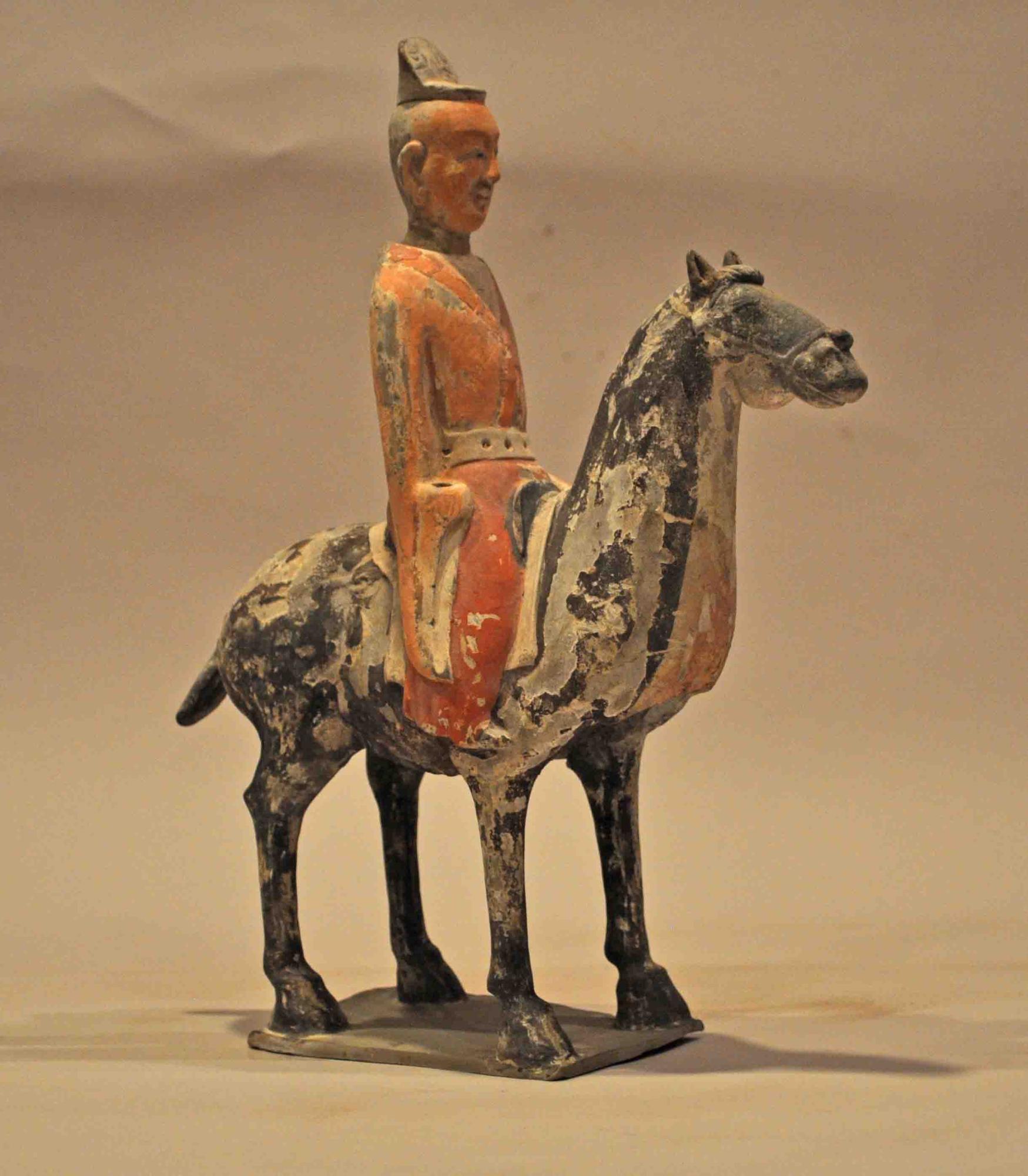 Northern Qi Horse and Rider (10lx13h)