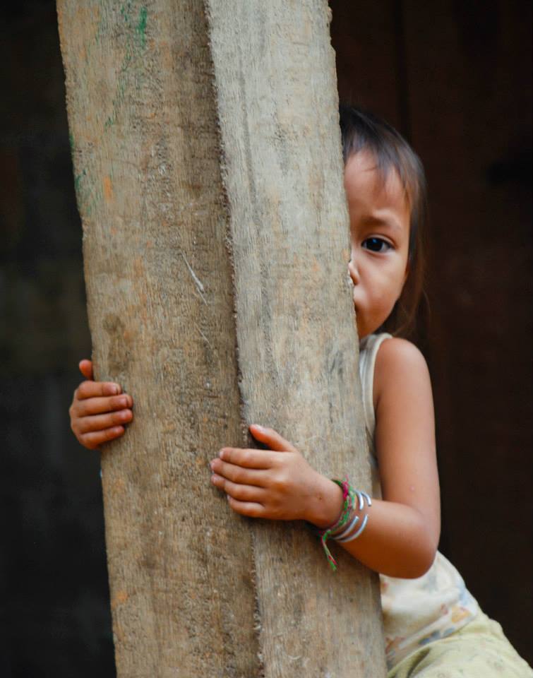 Girl Behind Pole